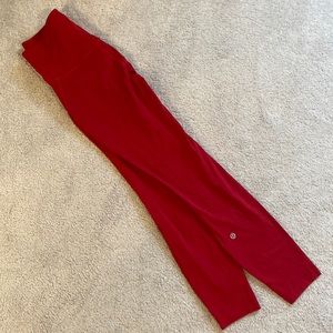 Lululemon red bace pace tight